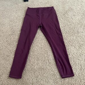 Fabletics Burgundy Leggings